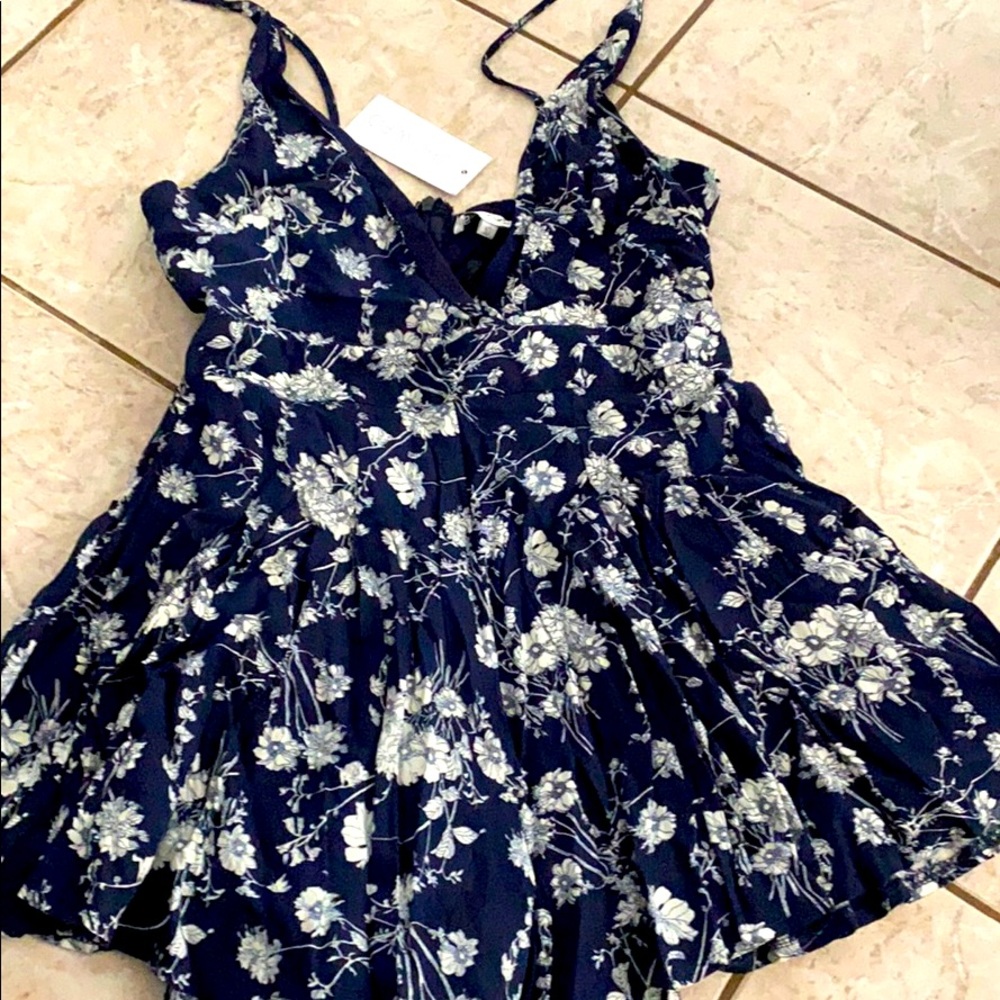 Navy blue romper